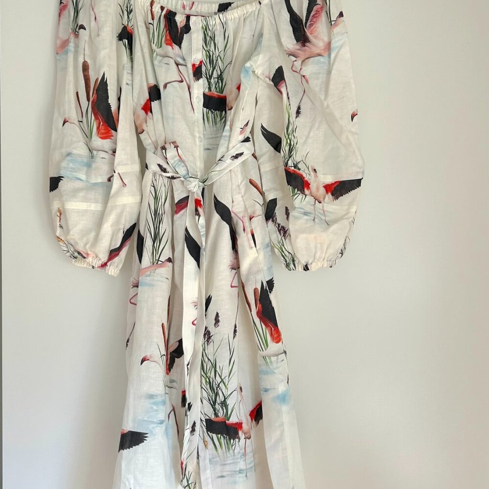 Heidi Merrick Kandi Dress (in Flamingo), Large